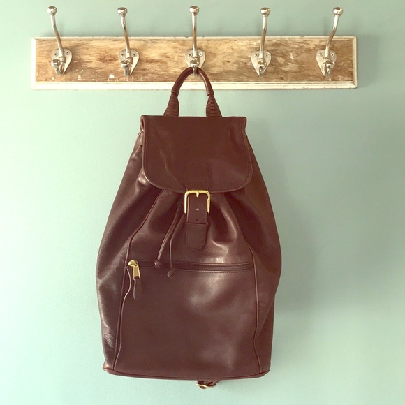 Coach Handbags - Coach Brown Leather Backpack Vintage